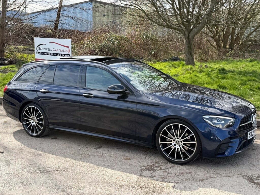 Mercedes-Benz E Class 2.0 Dh Mhev Amg Line Night Edition Premium Plus ST22VWN Blue #2