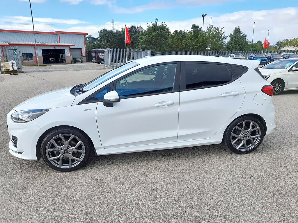 Ford Fiesta 1.0T 125 St-line Edition Mhev YF73KWJ White #4