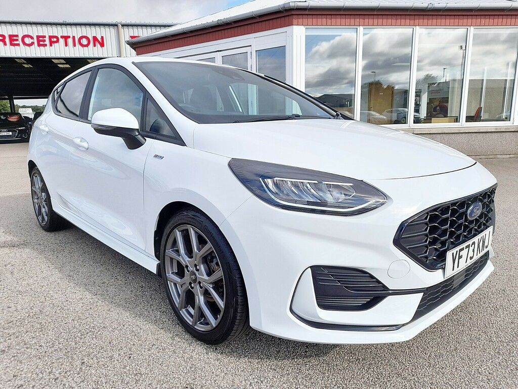 Ford Fiesta 1.0T 125 St-line Edition Mhev YF73KWJ White #2