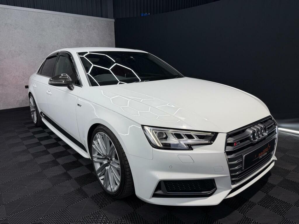 Audi S4 Saloon 3.0 Tfsi V6 Tiptronic Quattro Euro 6 Ss J444CCG White #3