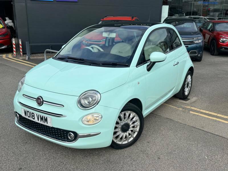 Fiat 500 1.2 Lounge - 2018 18 WO18VMM Green #2