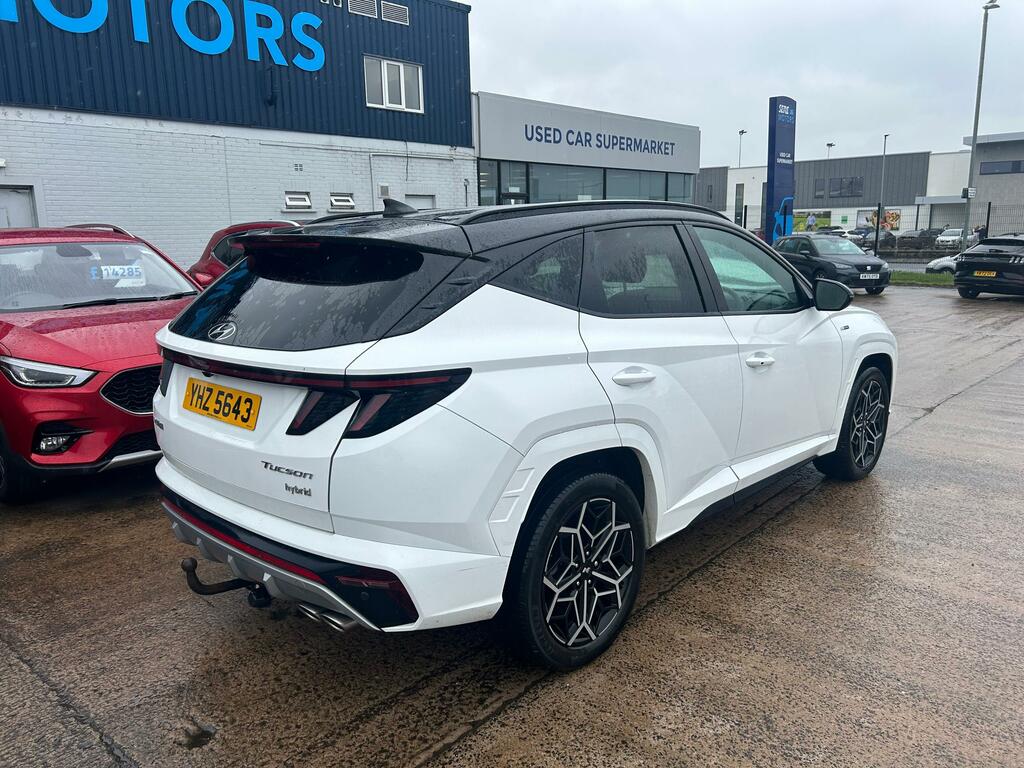 Hyundai Tucson 1.6 Tgdi Hybrid 230 N Line 2Wd YHZ5643 White #4