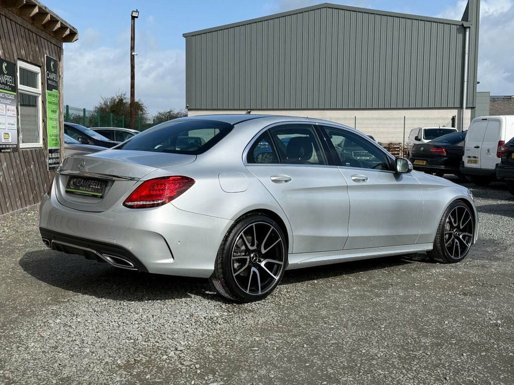 Mercedes-Benz C Class 2L Amg Line GU69XGR Silver #5