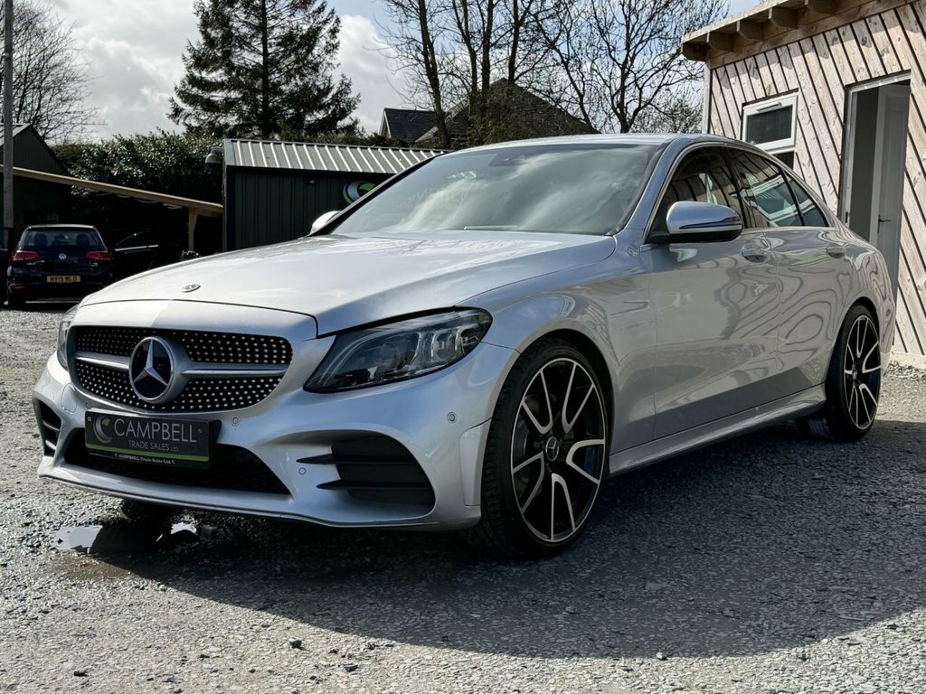 Mercedes-Benz C Class 2L Amg Line GU69XGR Silver #2
