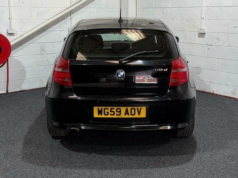 BMW 1 Series 2.0 118D Sport Euro 5 WG59AOV Black #5