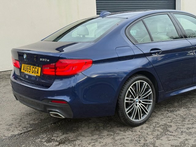 BMW 5 Series 2.0 530E 9.2Kwh M Sport Saloon Plug-in Blue #4
