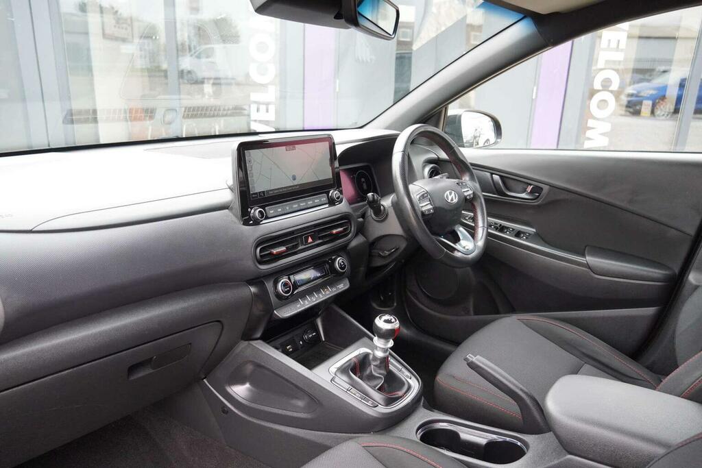 Hyundai Kona 1.0 T-gdi Mhev N Line Euro 6 Ss LT21WHW Black #2