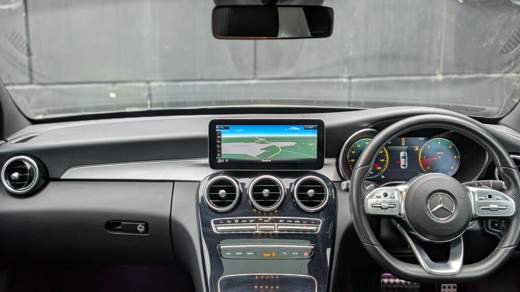 Mercedes-Benz C Class 2019 2.0 C220d Amg Line Premium Plus Saloon WD19OCL Black #2