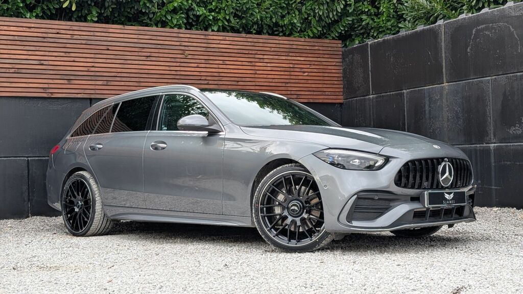 Mercedes-Benz C Class 2022 2.0 C300dh Mhev Amg Line Estate Hy SP72NXW Grey #4