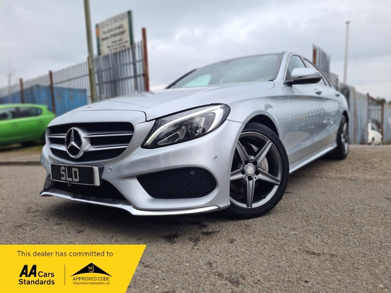 Mercedes-Benz C Class C220 D Amg Line Silver