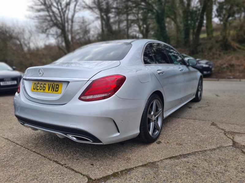 Mercedes-Benz C Class C220 D Amg Line OE66VNB Silver #4