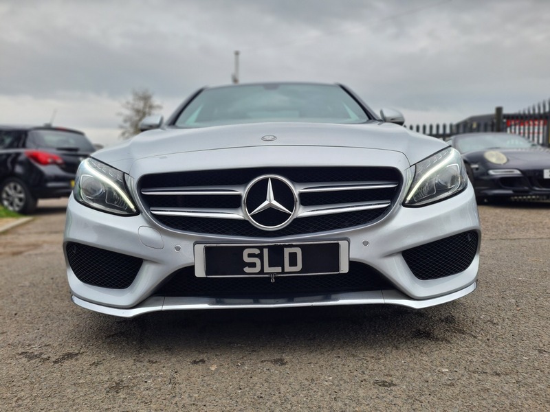 Mercedes-Benz C Class C220 D Amg Line OE66VNB Silver #2