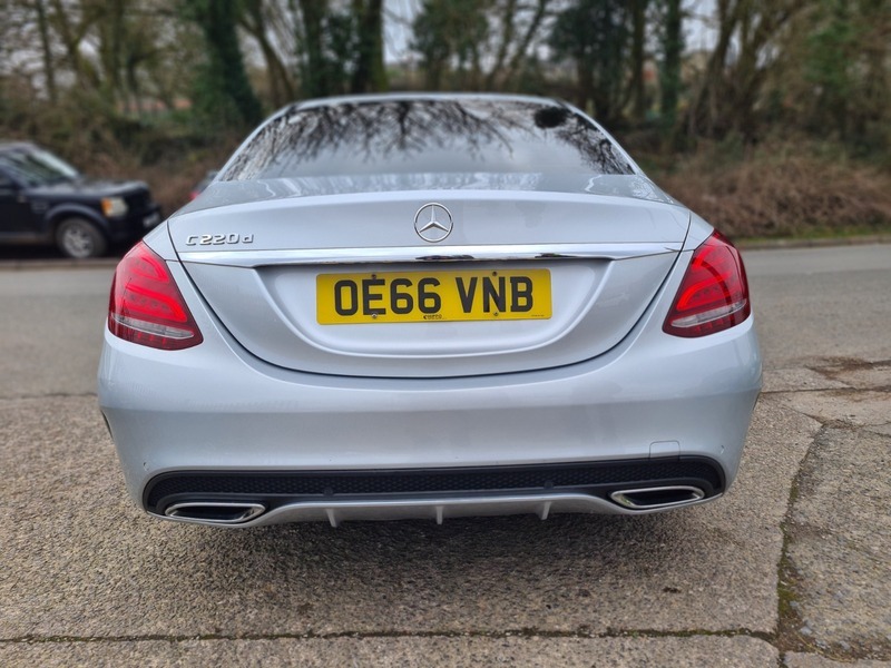 Mercedes-Benz C Class C220 D Amg Line OE66VNB Silver #5