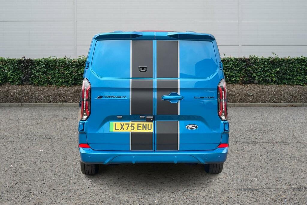 Ford Transit Custom 160Kw 65Kwh H1 Double Cab Van Sport LX75ENU Blue #5
