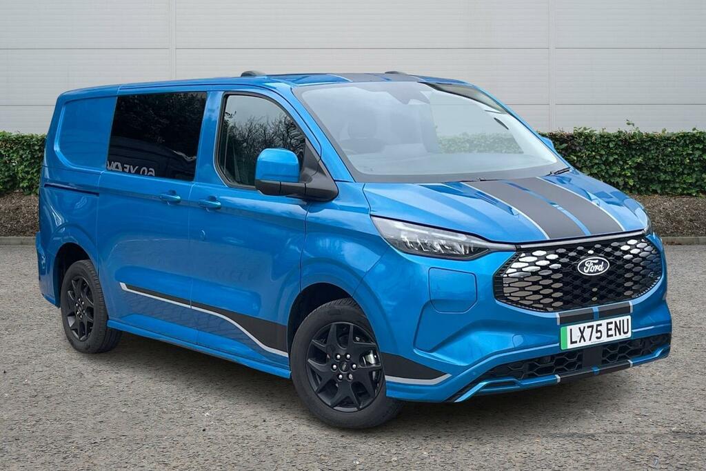 Ford Transit Custom 160Kw 65Kwh H1 Double Cab Van Sport Blue