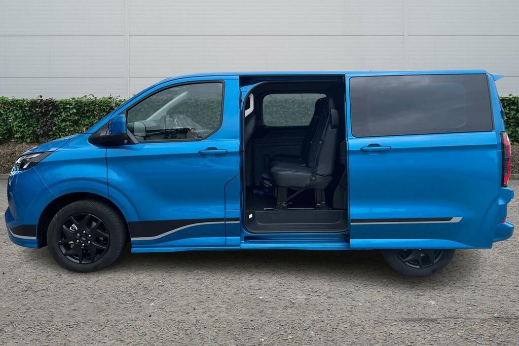 Ford Transit Custom 160Kw 65Kwh H1 Double Cab Van Sport LX75ENU Blue #3