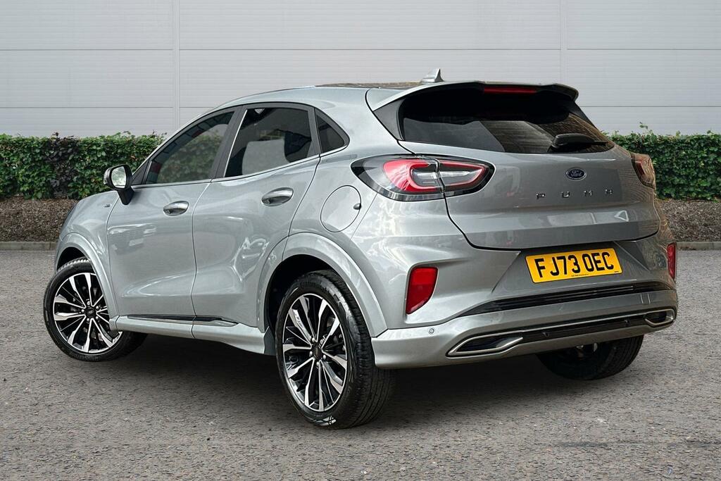 Ford Puma 1.0 Ecoboost Hybr Mhev 155 St-line Vignale Dct FJ73OEC Silver #2