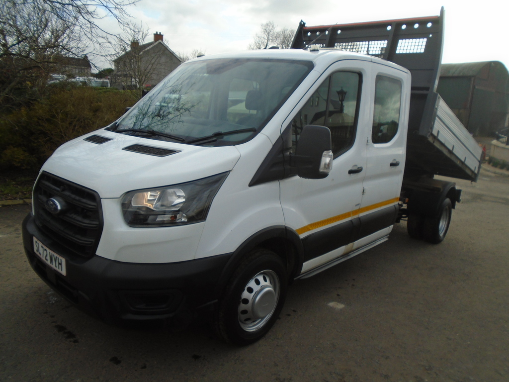 Ford Transit Custom 350 Doublecab Tipper. White #3