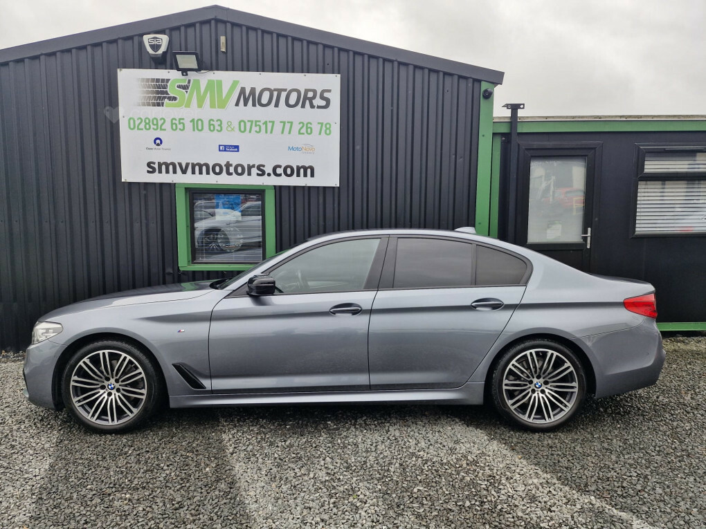 BMW 5 Series 520D M Sport SV17OPO Blue #4