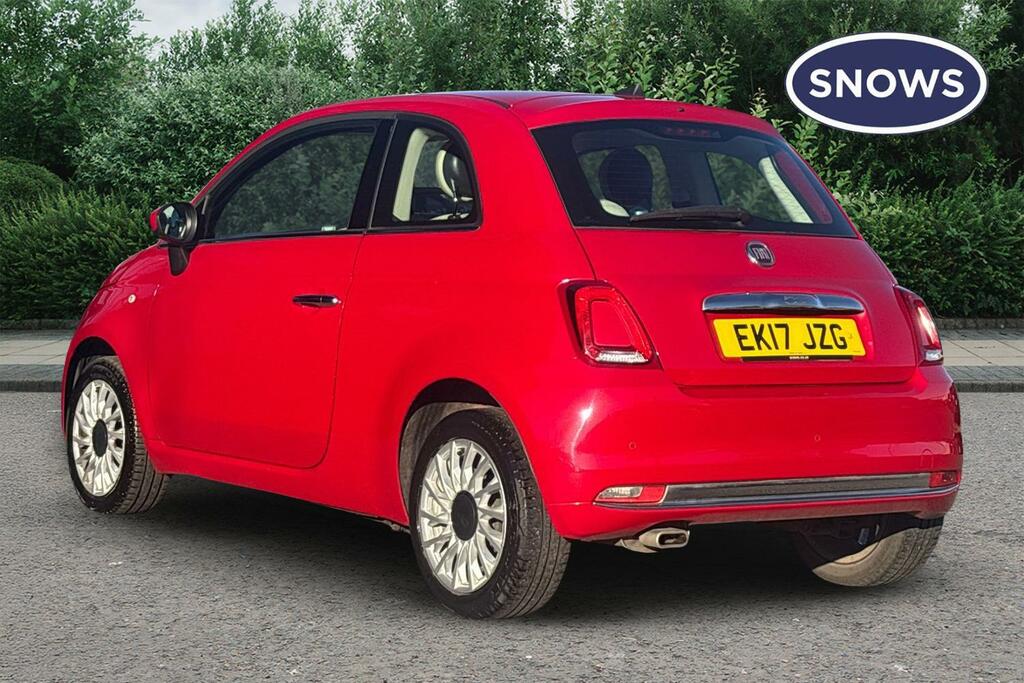 Fiat 500 1.2 Lounge Dualogic Euro 6 Ss EK17JZG Red #4