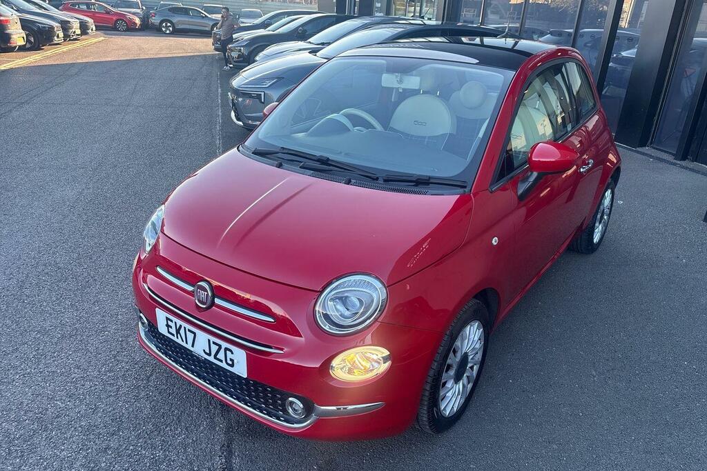 Fiat 500 1.2 Lounge Dualogic Euro 6 Ss EK17JZG Red #3