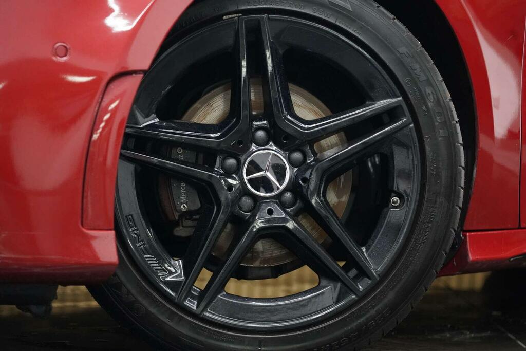 Mercedes-Benz A Class Saloon 1.3 A180 Amg Line Edition Executive 7G-dc GV22HJC Red #2