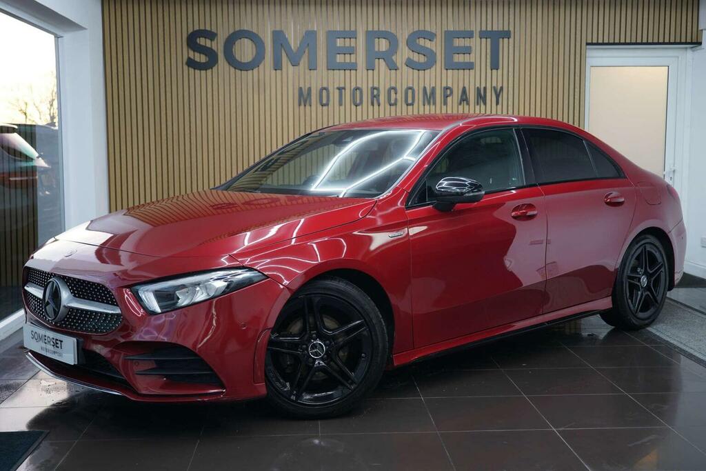 Mercedes-Benz A Class Saloon 1.3 A180 Amg Line Edition Executive 7G-dc Red