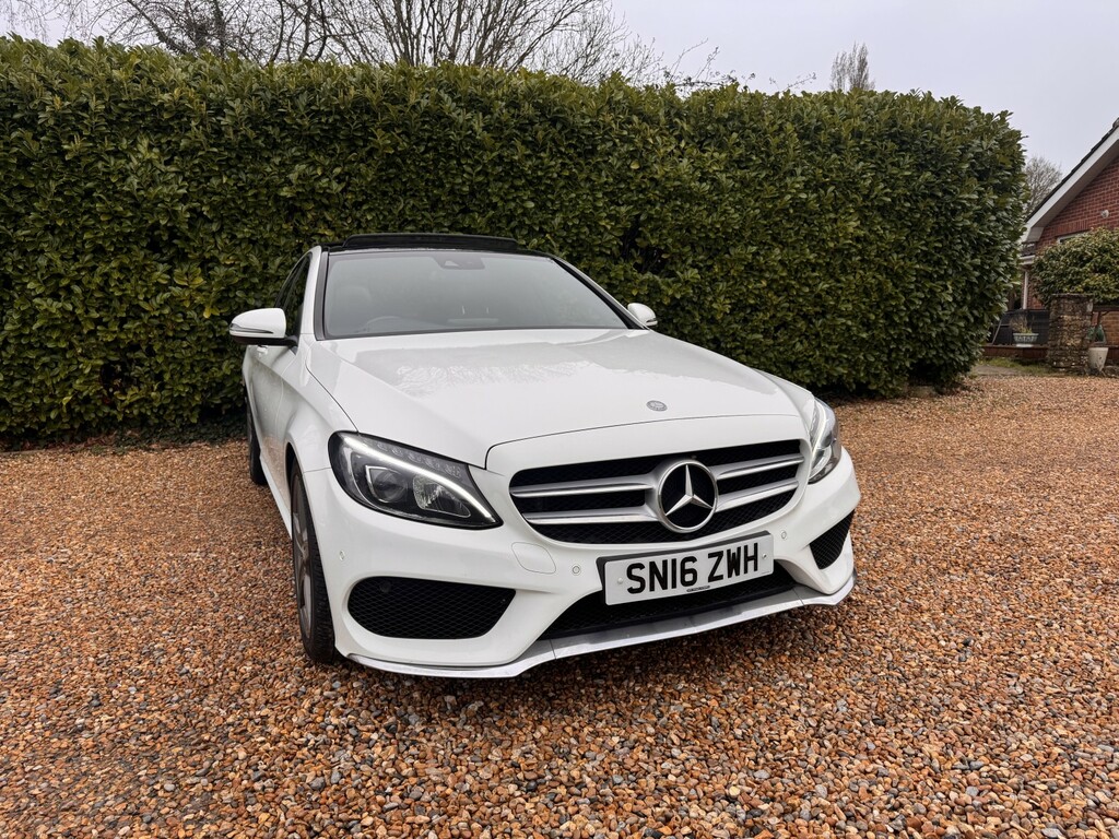 Mercedes-Benz C Class Saloon 2.1 C300dh Amg Line 201616 White #2