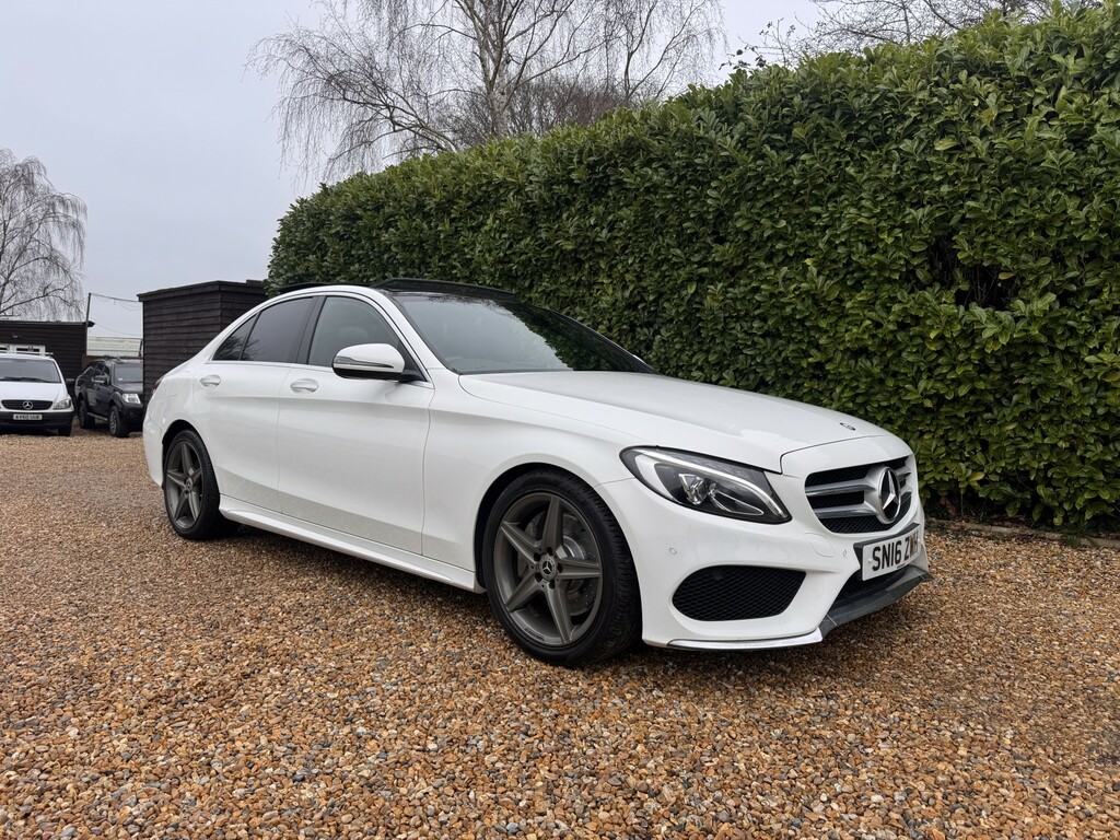 Mercedes-Benz C Class Saloon 2.1 C300dh Amg Line 201616 White #4
