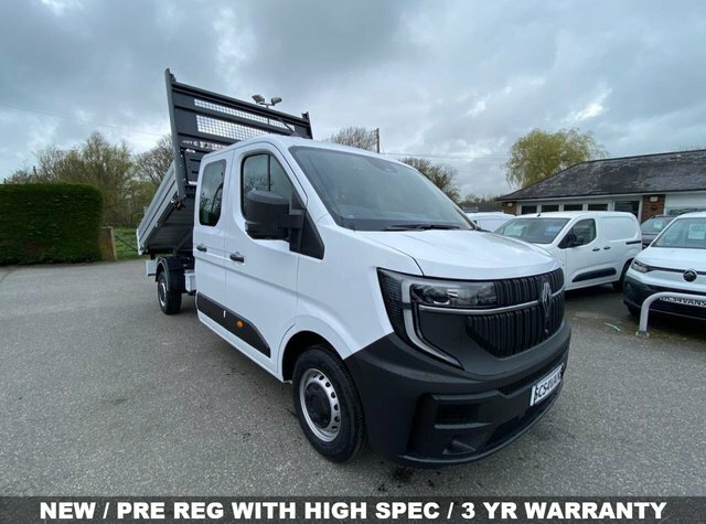 Renault Master 35 Advance Ll35 Double Cab Tipper 2.0 Dci 150Ps White