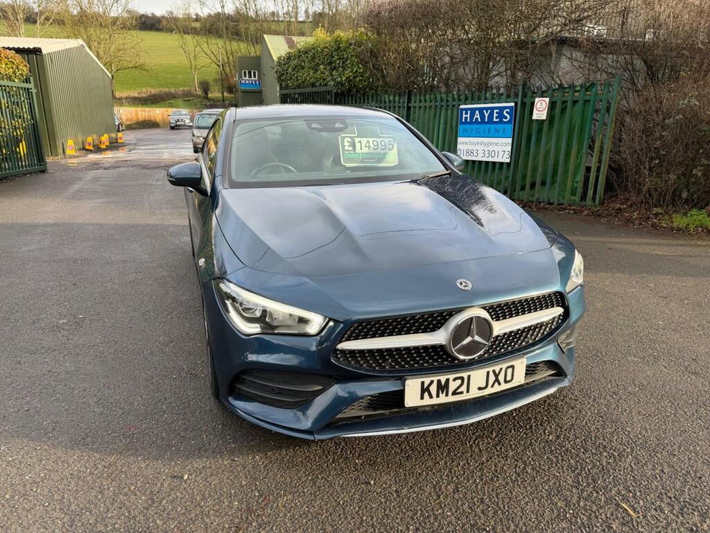 Mercedes-Benz CLA Class Saloon 1.3 Cla200 Amg Line Premium 2 Coupe 7G-dc Blue