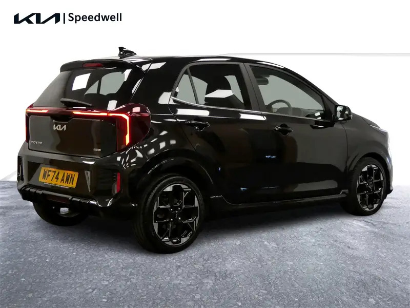 Kia Picanto 1.2 Gt-line S Amt Euro 6 Ss WF74AWN Black #4
