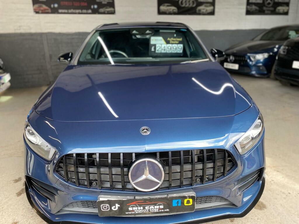 Mercedes-Benz A Class Hatchback 2.0 A35 Amg Premium 7G-dct 4Matic Euro BN70VAY Blue #4