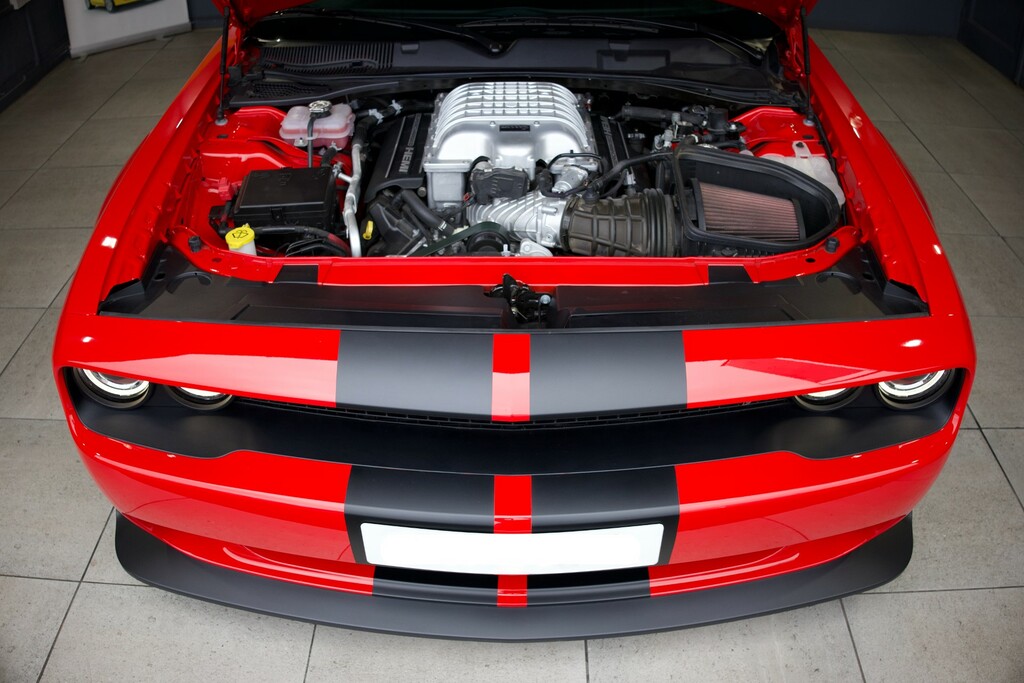 Dodge Challenger Srt Hellcat V8 Supercharger Orange #46