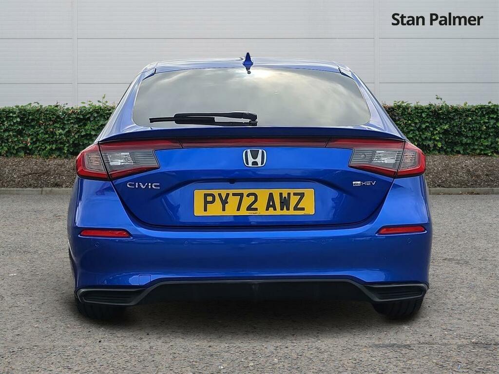 Honda Civic 2.0 H I-mmd Elegance Hatchback Hybrid E Blue #4