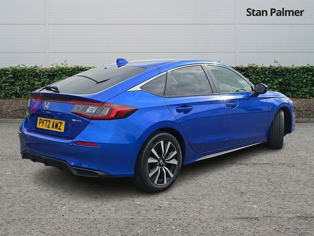 Honda Civic 2.0 H I-mmd Elegance Hatchback Hybrid E Blue #3