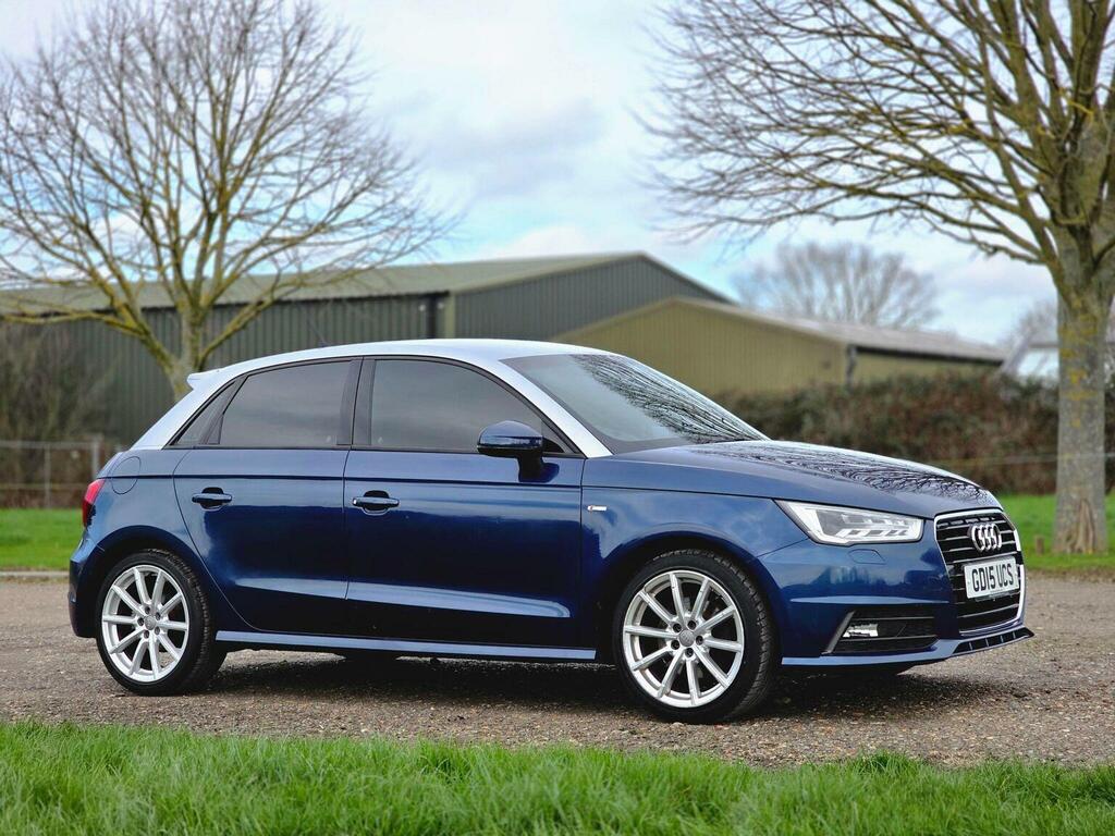 Audi A1 1.4 Tfsi S Line Sportback S Tronic Euro 6 Ss GD15UCS Blue #2