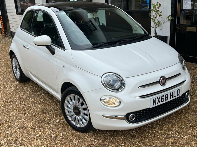 Fiat 500 1.2 Lounge Hatchback Euro 6 Ss White