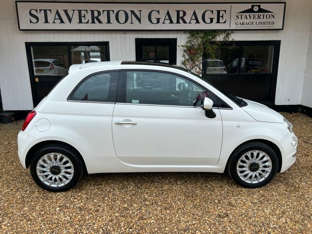 Fiat 500 1.2 Lounge Hatchback Euro 6 Ss NX68HLO White #5