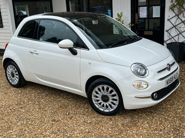 Fiat 500 1.2 Lounge Hatchback Euro 6 Ss NX68HLO White #4