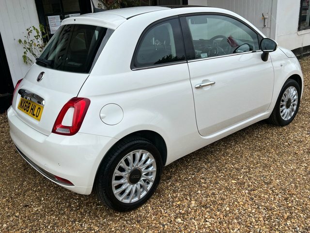 Fiat 500 1.2 Lounge Hatchback Euro 6 Ss NX68HLO White #6
