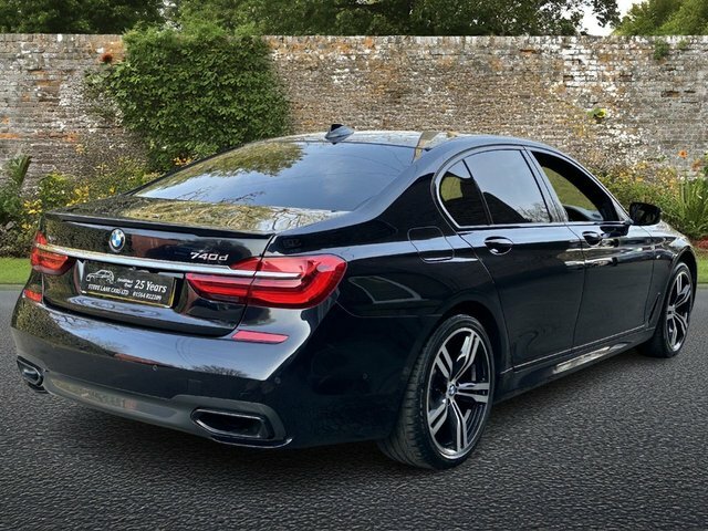 BMW 7 Series 740D M Sport Saloon MD68YHL Black #3