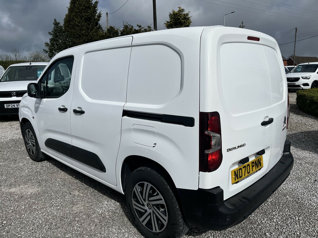 Citroen Berlingo Panel Van 1.5 Bluehdi 1000 Worker M 202170 ND70PNN White #6