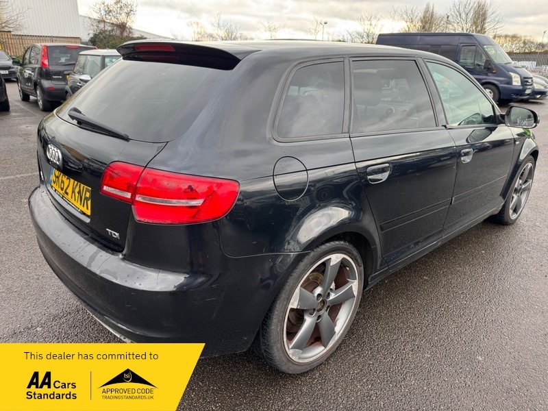 Audi A3 Sportback Tdi S Line SK62KNR Black #3