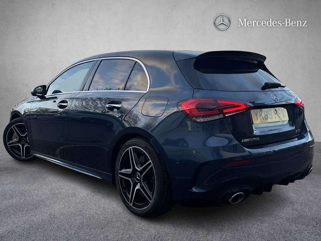 Mercedes-Benz A Class A35 4Matic Premium Plus 2019 YK69FFX Blue #2