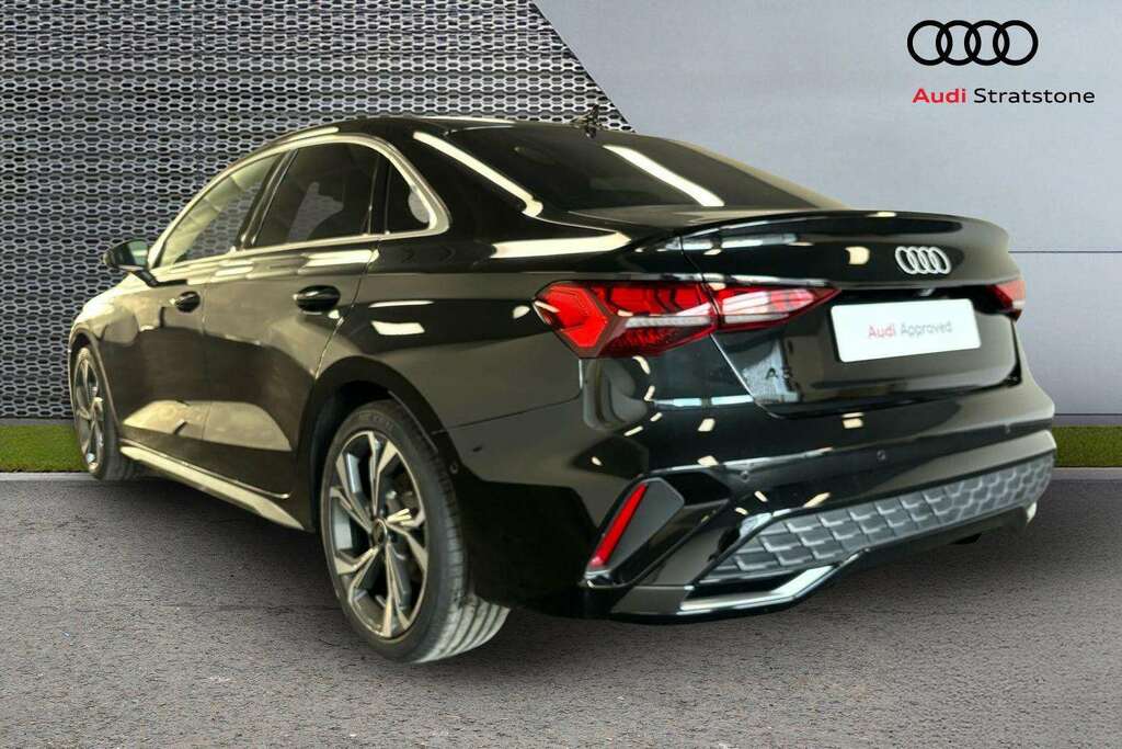 Audi A3 1.5 Tfsi 150 S Line S Tronic 2025 MW75VUB Black #3