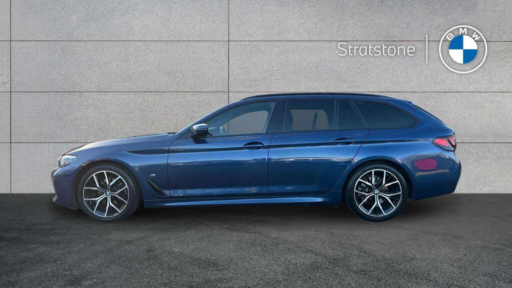 BMW 5 Series 520D Mht M Sport Step 2022 AV22DUU Blue #4
