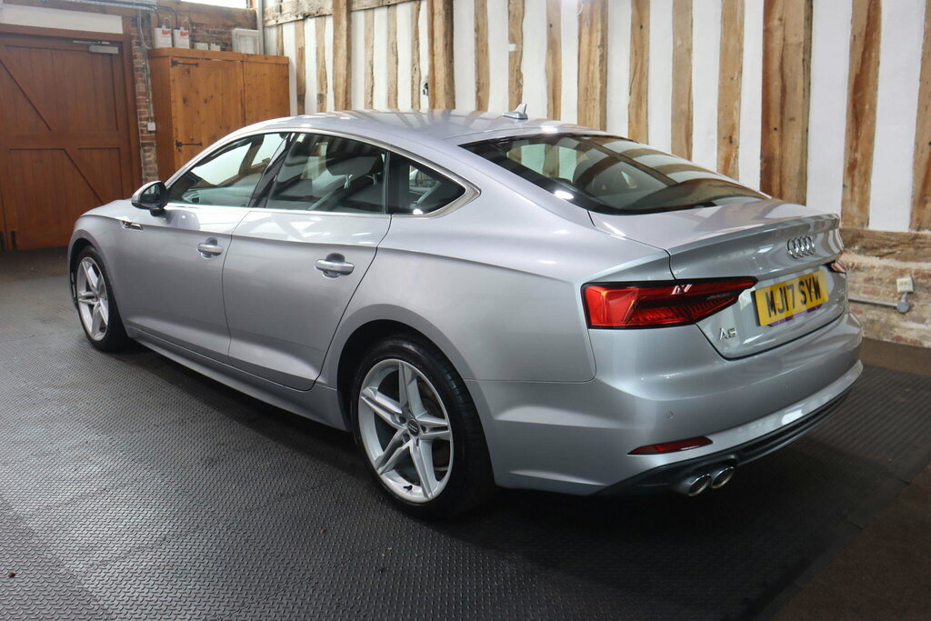 Audi A5 2.0 Tdi S Line Sportback S Tronic Quattro Euro 6 MJ17SYW Silver #4