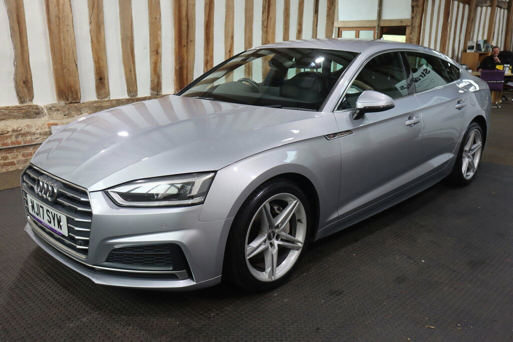 Audi A5 2.0 Tdi S Line Sportback S Tronic Quattro Euro 6 MJ17SYW Silver #3