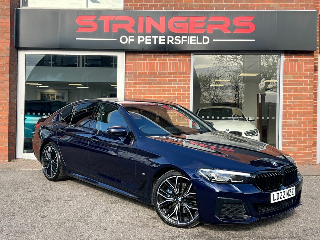 BMW 5 Series 2022 2.0 520D Mht M Sport Saloon Hybrid Blue